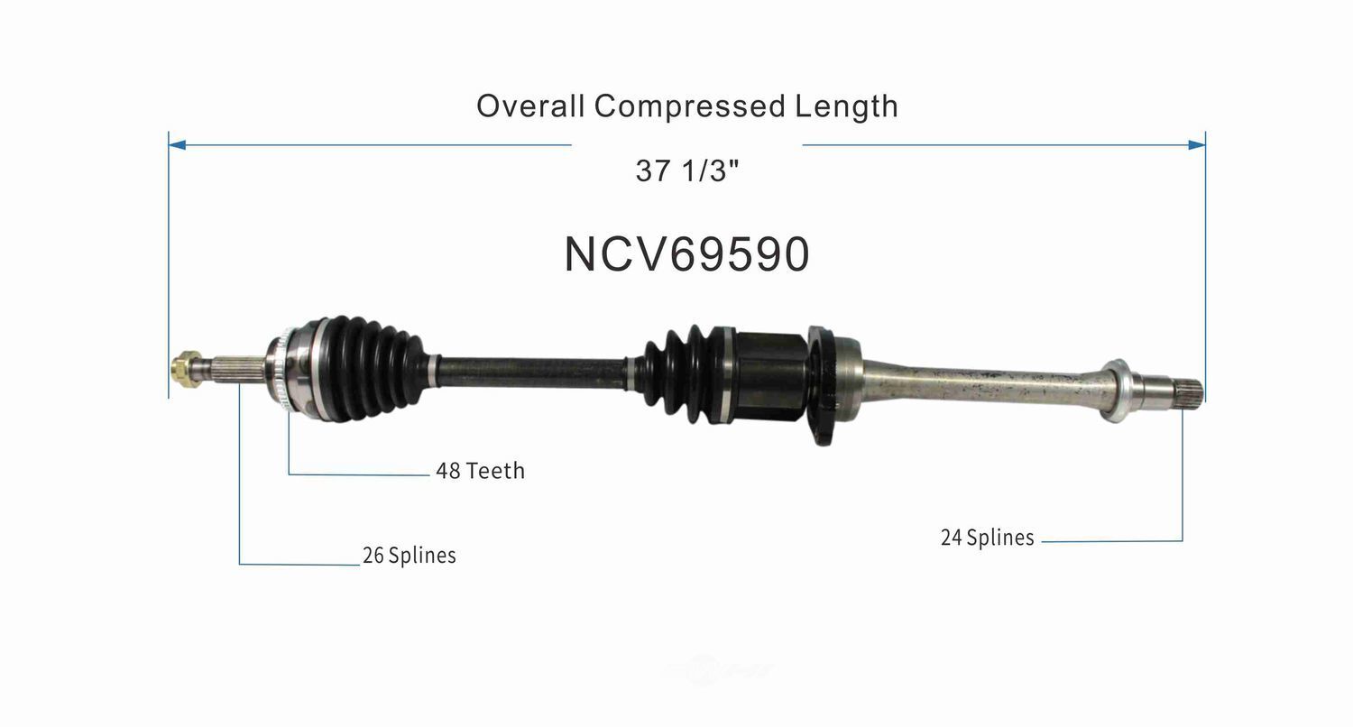 Right New CV Complete Assy   GSP North America   NCV69590
