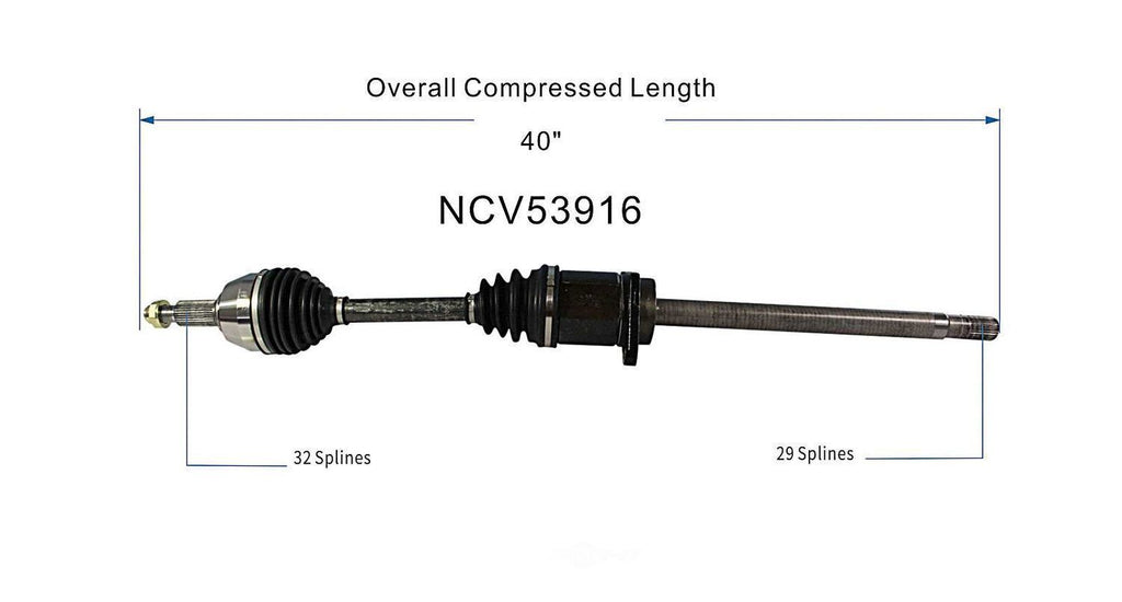 Right New CV Complete Assy   GSP North America   NCV53916
