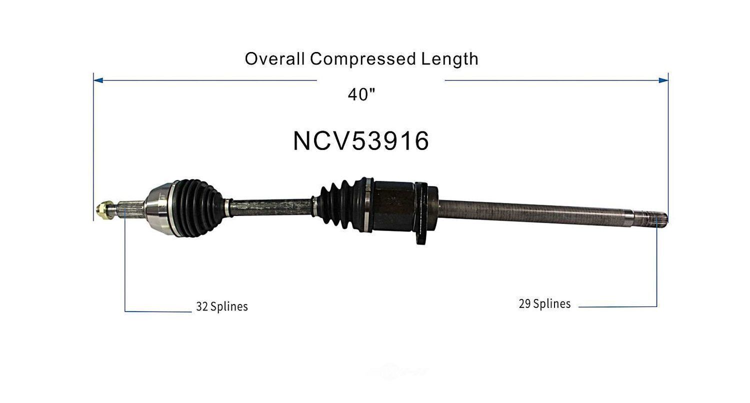 Right New CV Complete Assy   GSP North America   NCV53916