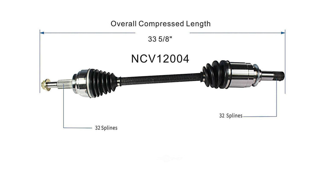 Axle Shaft Assy- CV Shaft   GSP North America   NCV12004