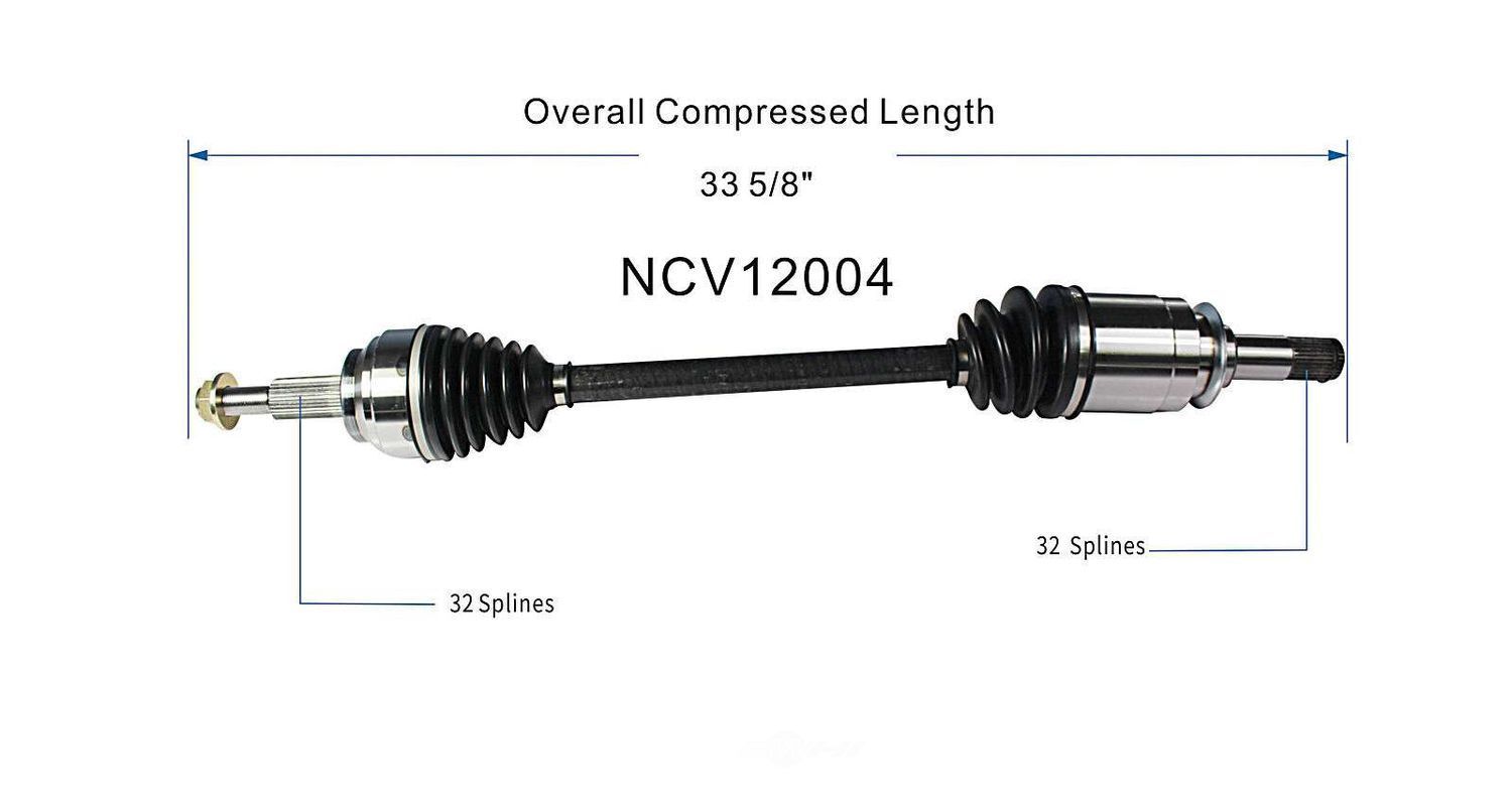 Axle Shaft Assy- CV Shaft   GSP North America   NCV12004