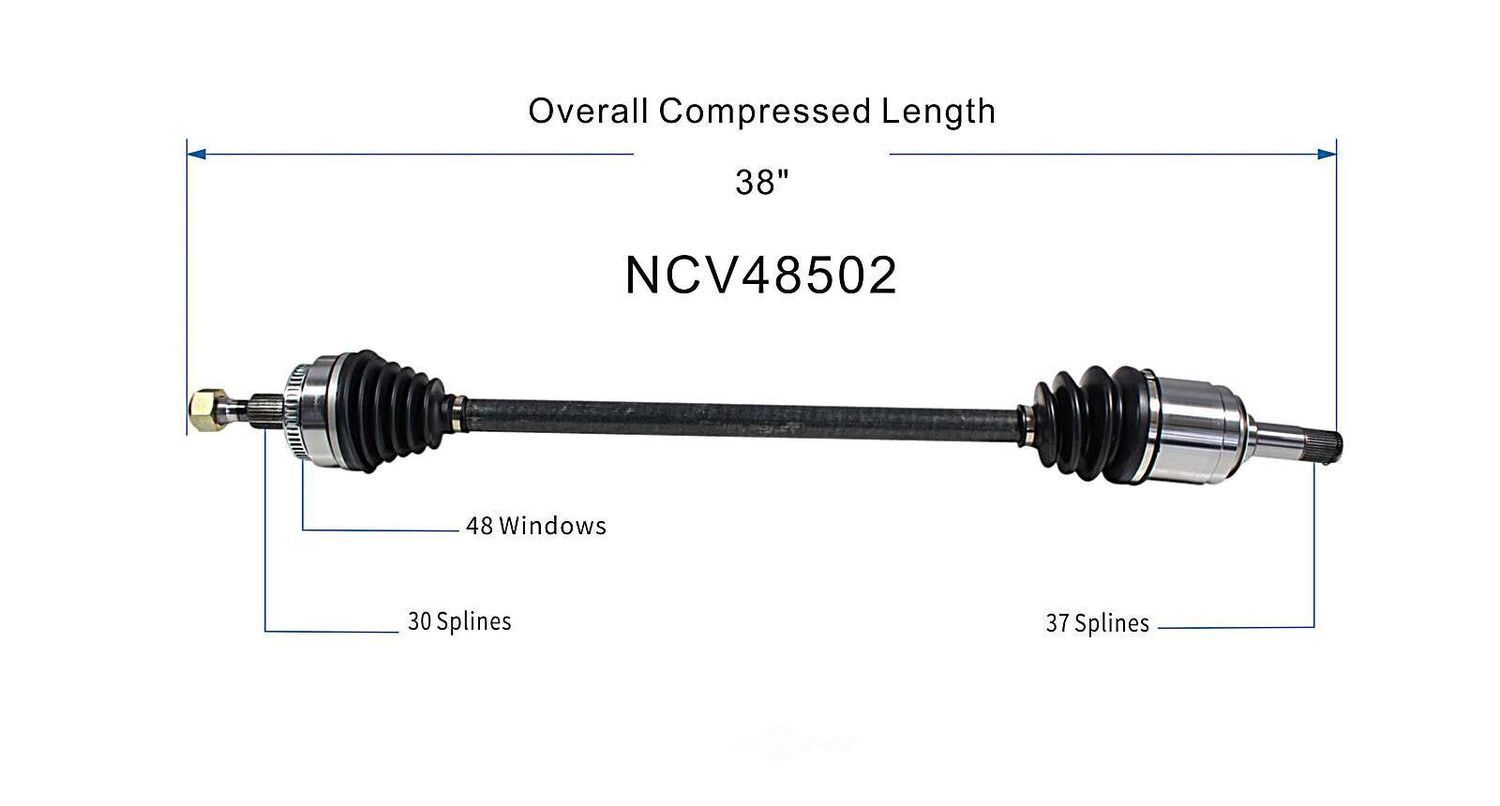 Right New CV Complete Assy   GSP North America   NCV48502