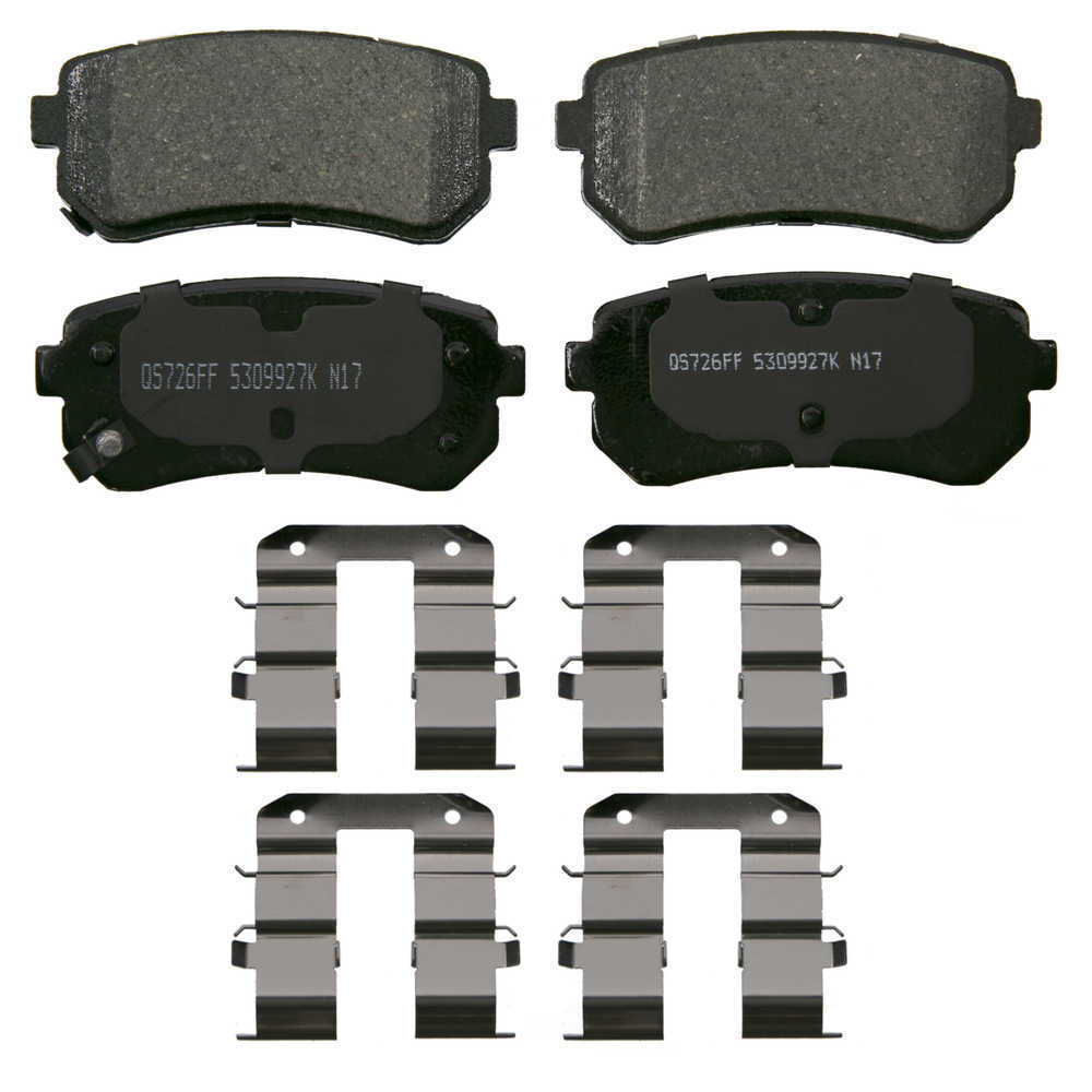 Rr Ceramic Brake Pads  Wagner  ZD1804