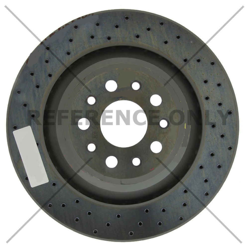Rr Drilled Brake Rotor  Centric Parts  128.07005