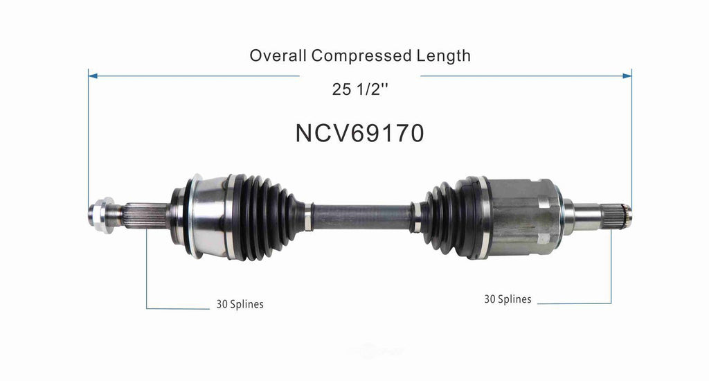 Axle Shaft Assy- CV Shaft   GSP North America   NCV69170