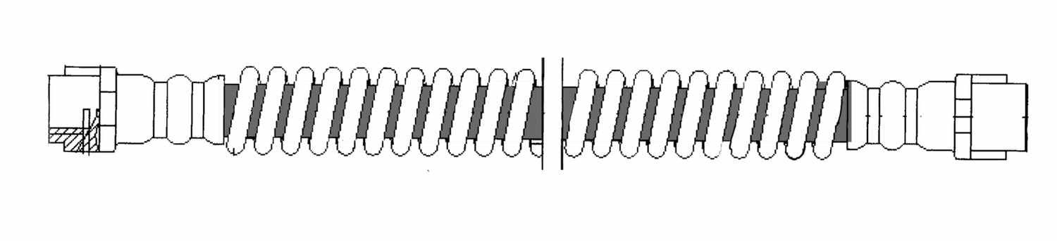 Rr Brake Hose  Centric Parts  150.37313