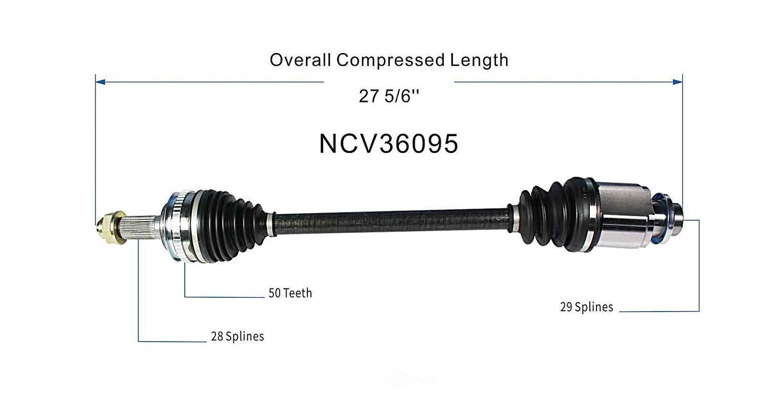 Right New CV Complete Assy   GSP North America   NCV36095