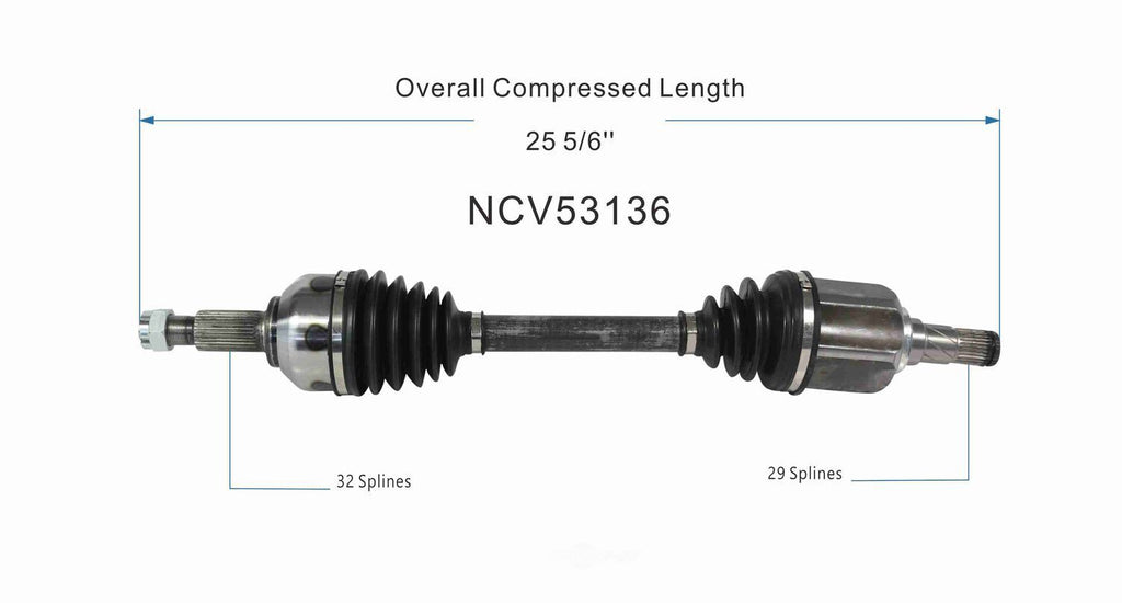 Left New CV Complete Assy   GSP North America   NCV53136