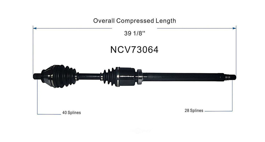 Right New CV Complete Assy   GSP North America   NCV73064