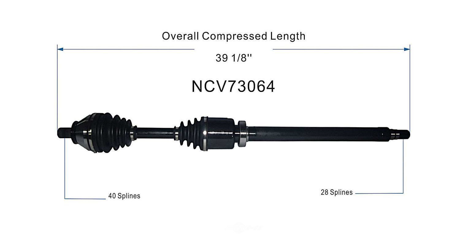 Right New CV Complete Assy   GSP North America   NCV73064