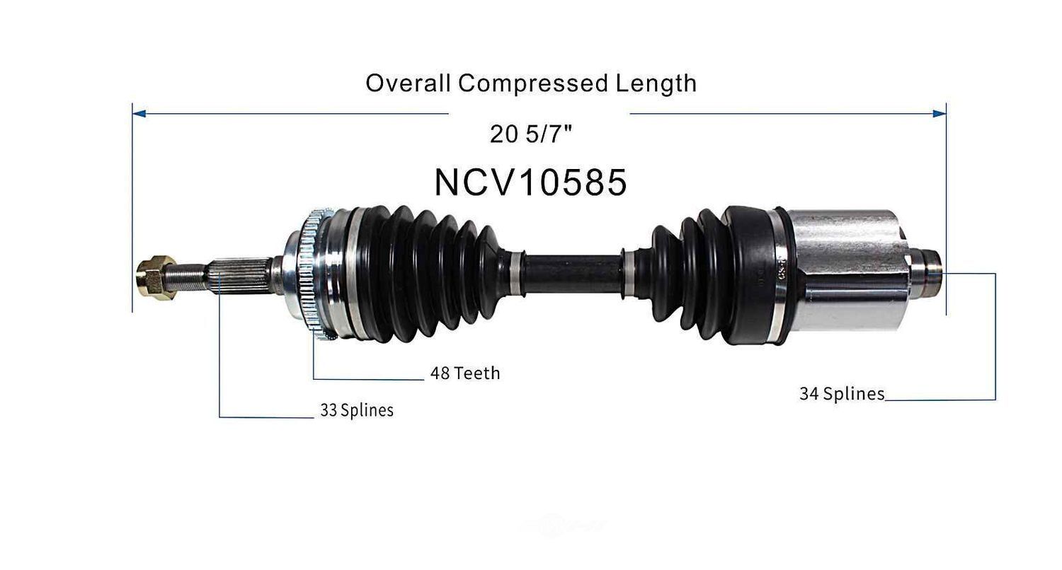 Axle Shaft Assy- CV Shaft   GSP North America   NCV10585