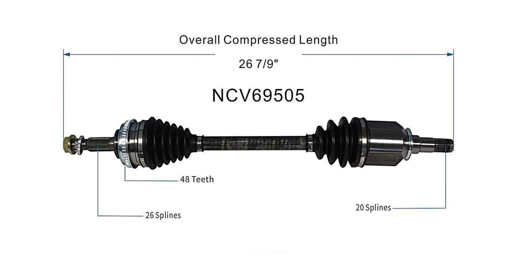 Left New CV Complete Assy   GSP North America   NCV69505