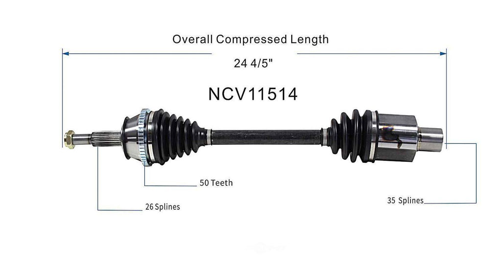 Right New CV Complete Assy   GSP North America   NCV11514