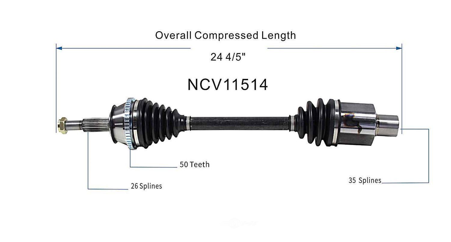 Right New CV Complete Assy   GSP North America   NCV11514