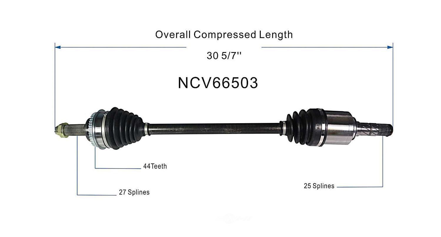 Axle Shaft Assy- CV Shaft   GSP North America   NCV66503