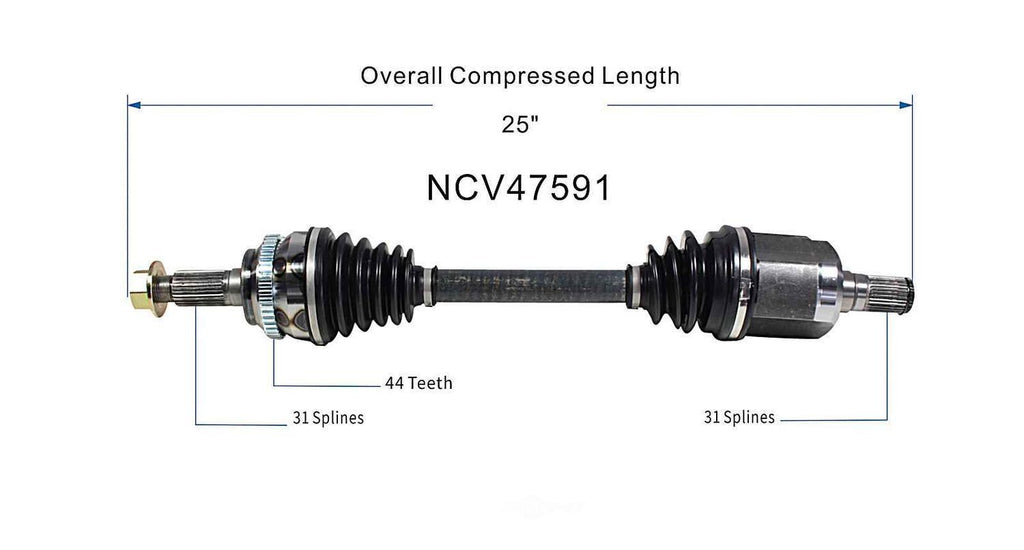 Left New CV Complete Assy   GSP North America   NCV47591