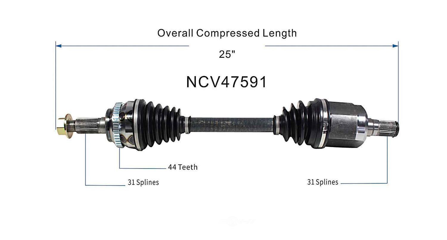 Left New CV Complete Assy   GSP North America   NCV47591