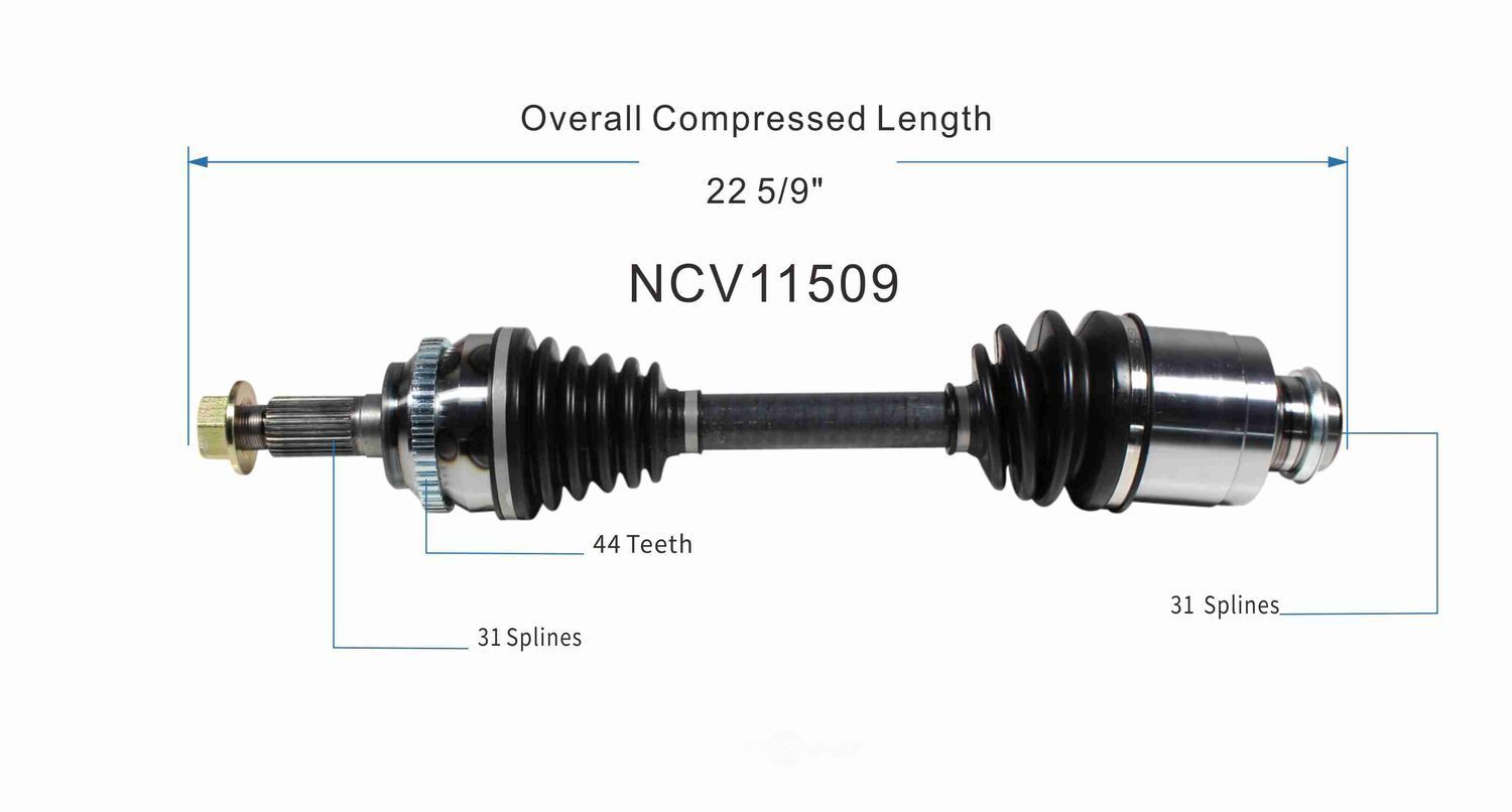 Right New CV Complete Assy   GSP North America   NCV11509