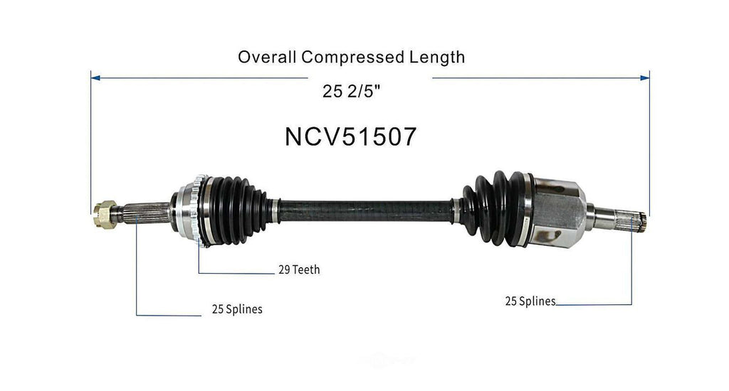Left New CV Complete Assy   GSP North America   NCV51507