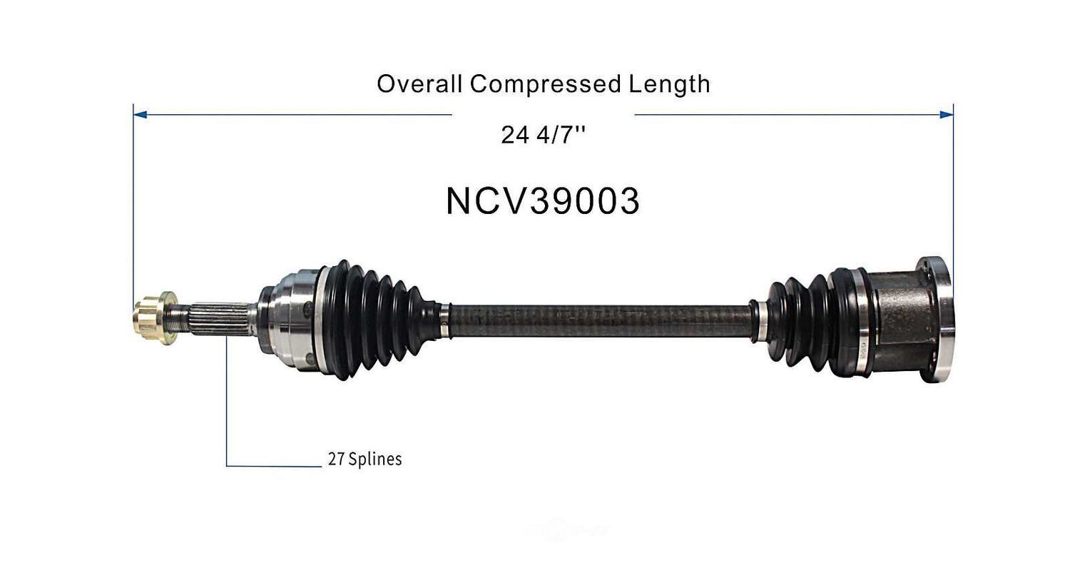 Left New CV Complete Assy   GSP North America   NCV39003