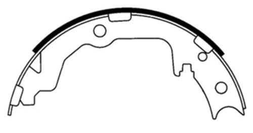 Rr Parking Brake Shoes  Centric Parts  111.08861