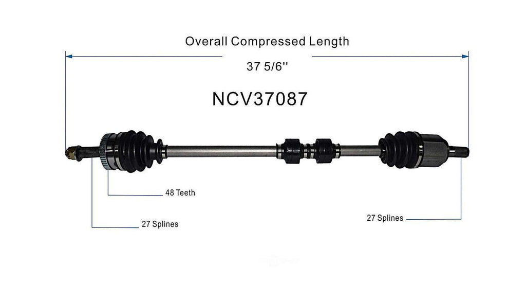 Right New CV Complete Assy   GSP North America   NCV37087