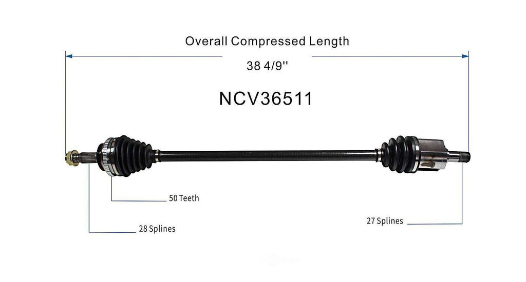 Left New CV Complete Assy   GSP North America   NCV36511