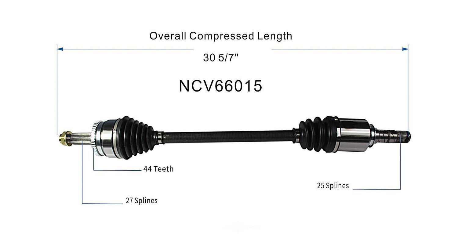Axle Shaft Assy- CV Shaft   GSP North America   NCV66015