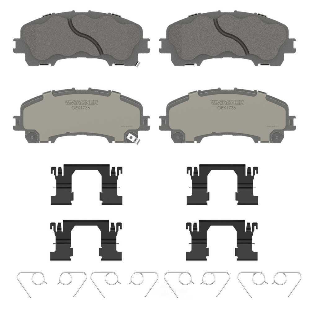 Frt Premium Ceramic Brake Pads  Wagner  OEX1736