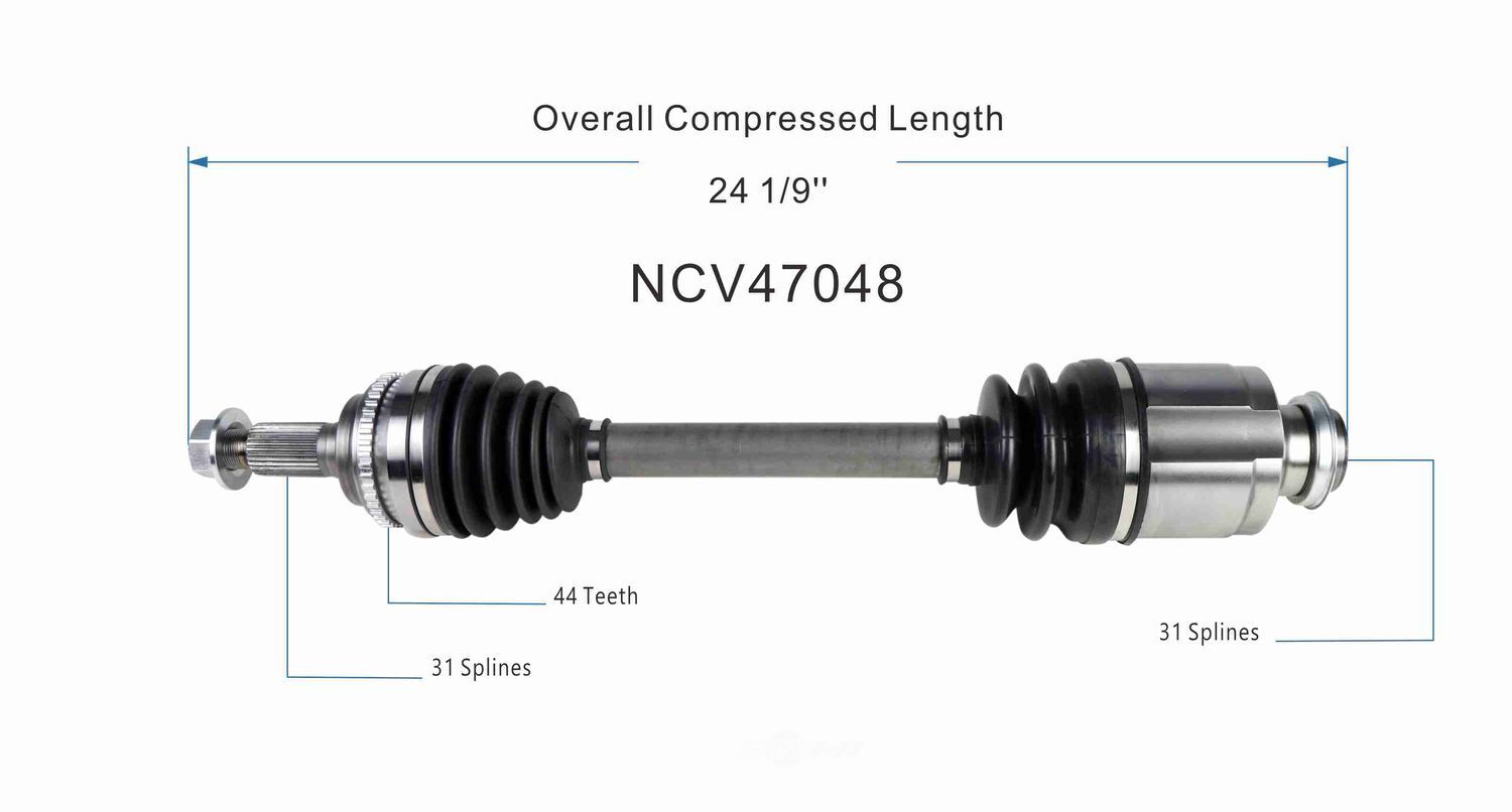 Right New CV Complete Assy   GSP North America   NCV47048