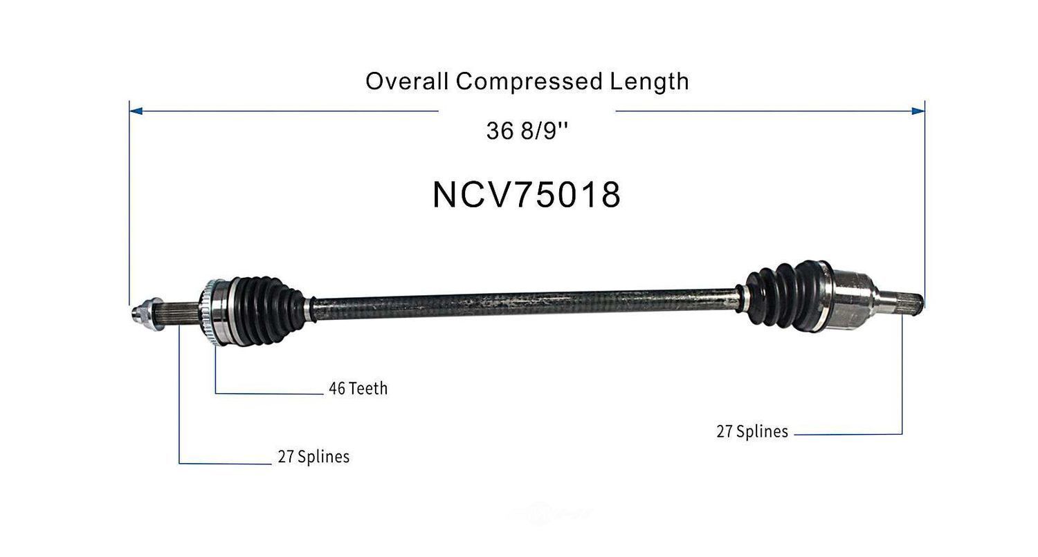 Right New CV Complete Assy   GSP North America   NCV75018