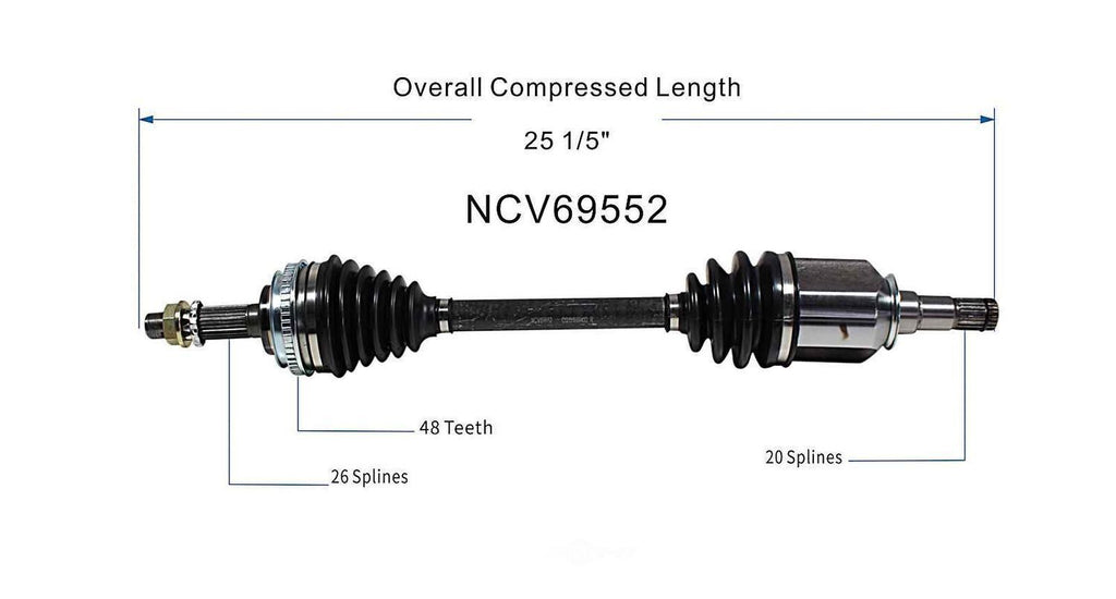 Left New CV Complete Assy   GSP North America   NCV69552