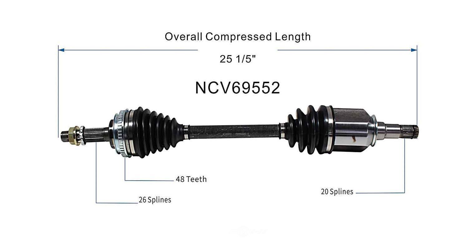 Left New CV Complete Assy   GSP North America   NCV69552