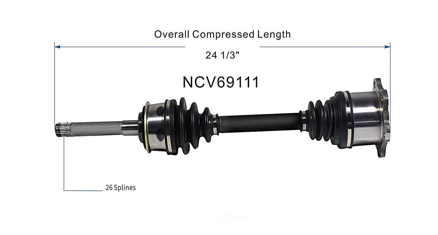 Axle Shaft Assy- CV Shaft   GSP North America   NCV69111