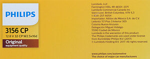 Turn Signal Light  Philips  3156CP