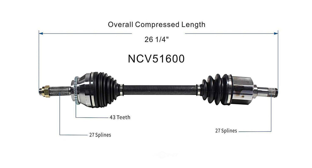 Left New CV Complete Assy   GSP North America   NCV51600