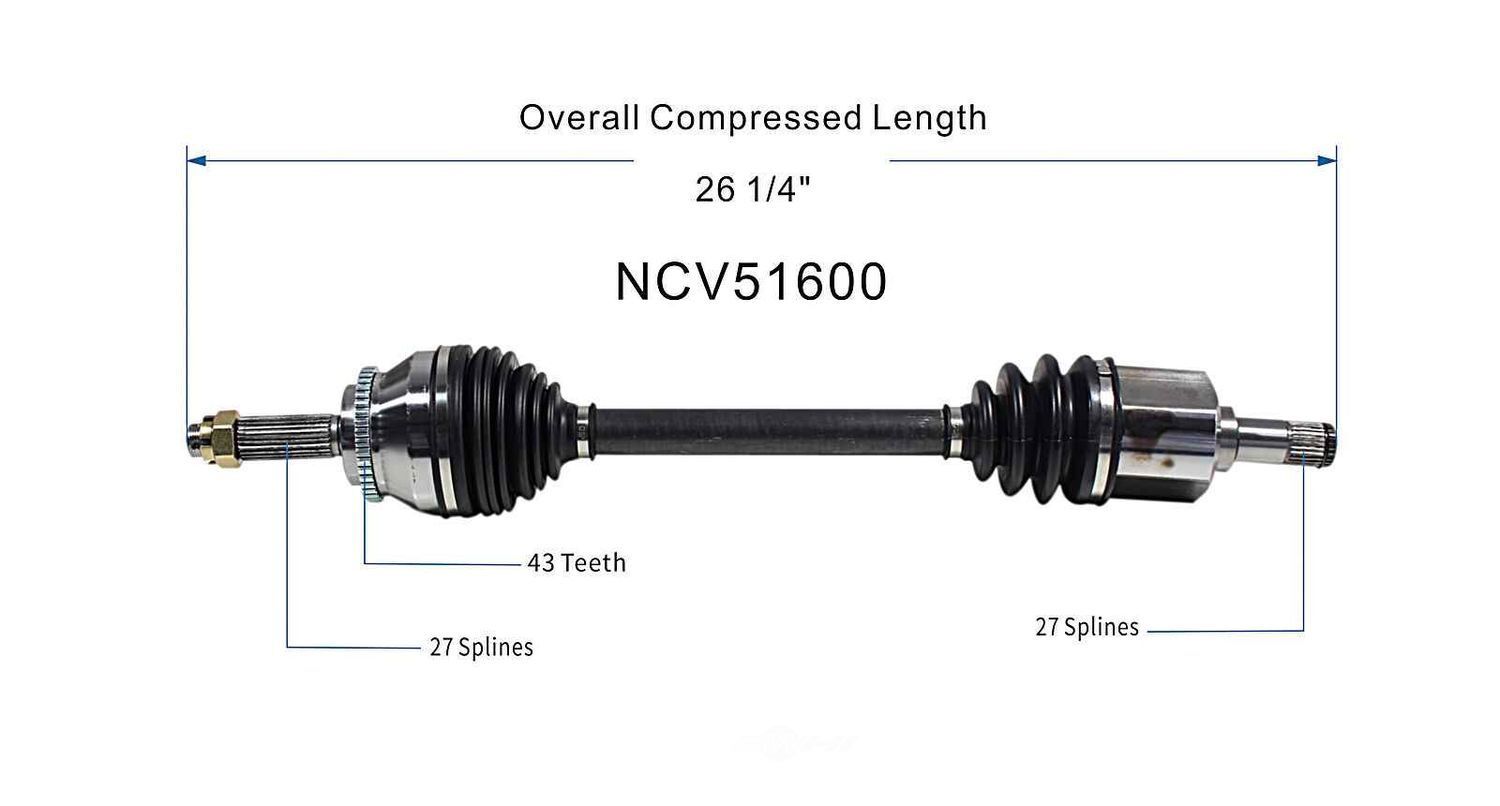 Left New CV Complete Assy   GSP North America   NCV51600