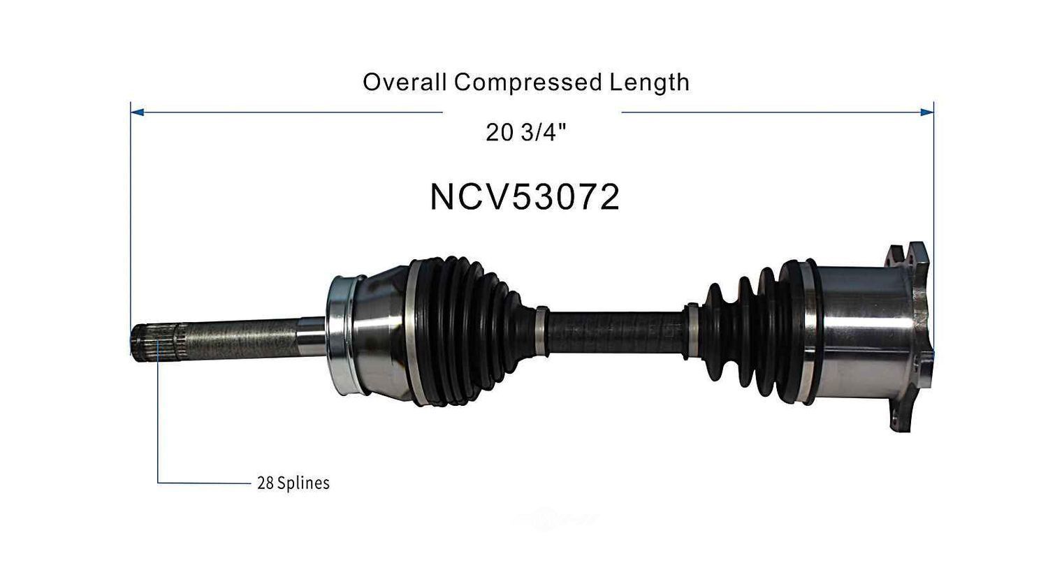 Axle Shaft Assy- CV Shaft   GSP North America   NCV53072