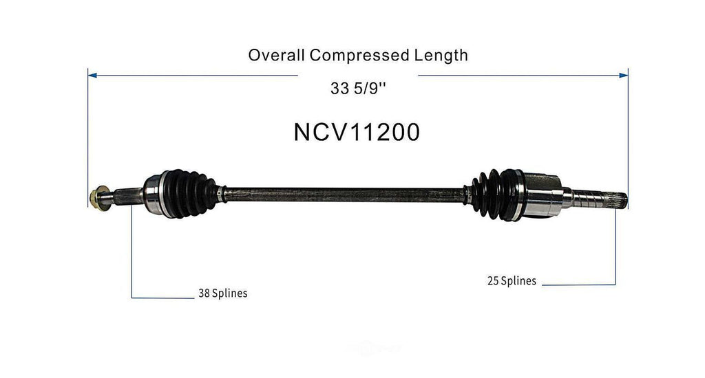 Left New CV Complete Assy   GSP North America   NCV11200