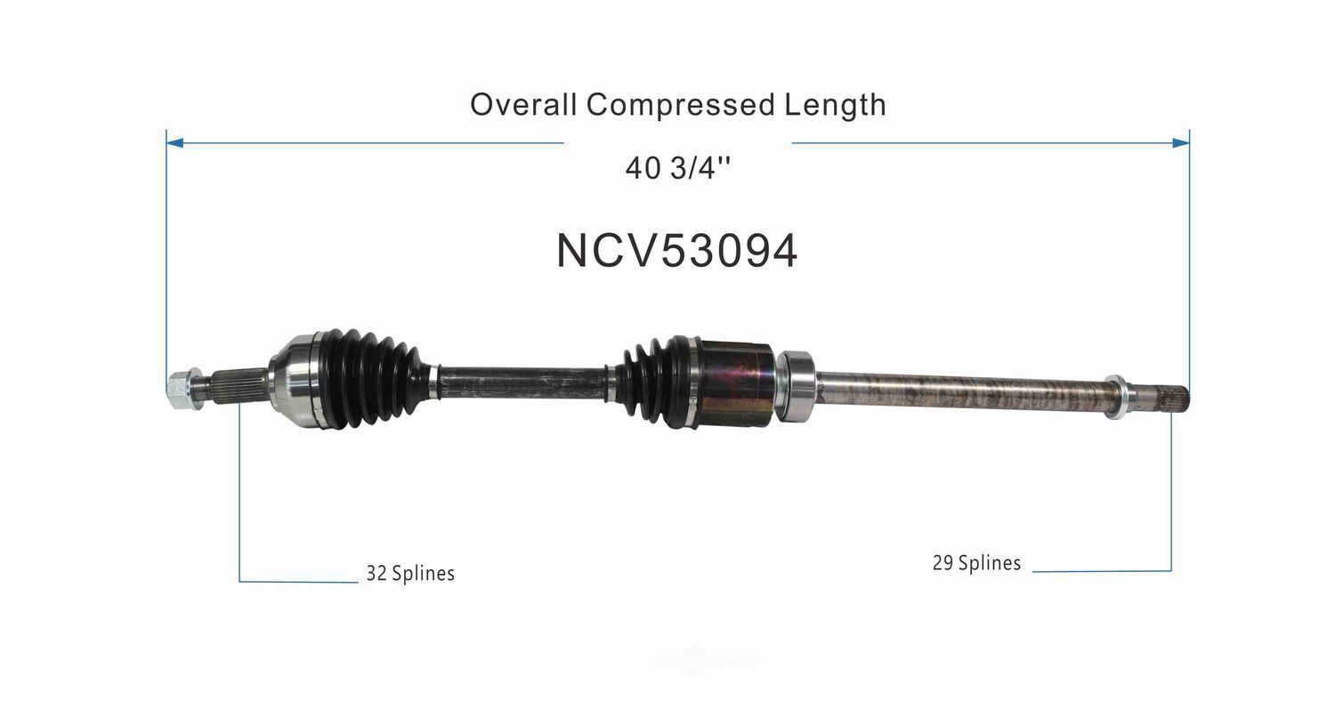 Right New CV Complete Assy   GSP North America   NCV53094