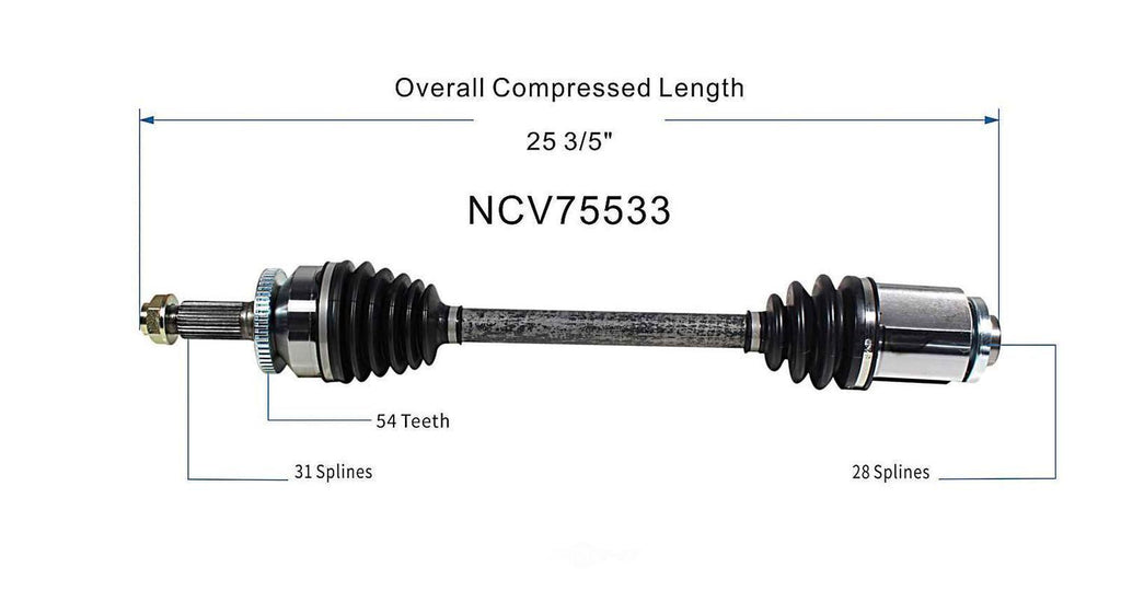 Right New CV Complete Assy   GSP North America   NCV75533