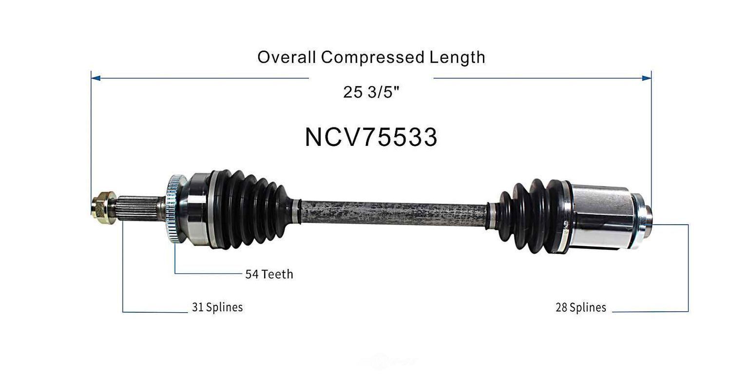 Right New CV Complete Assy   GSP North America   NCV75533
