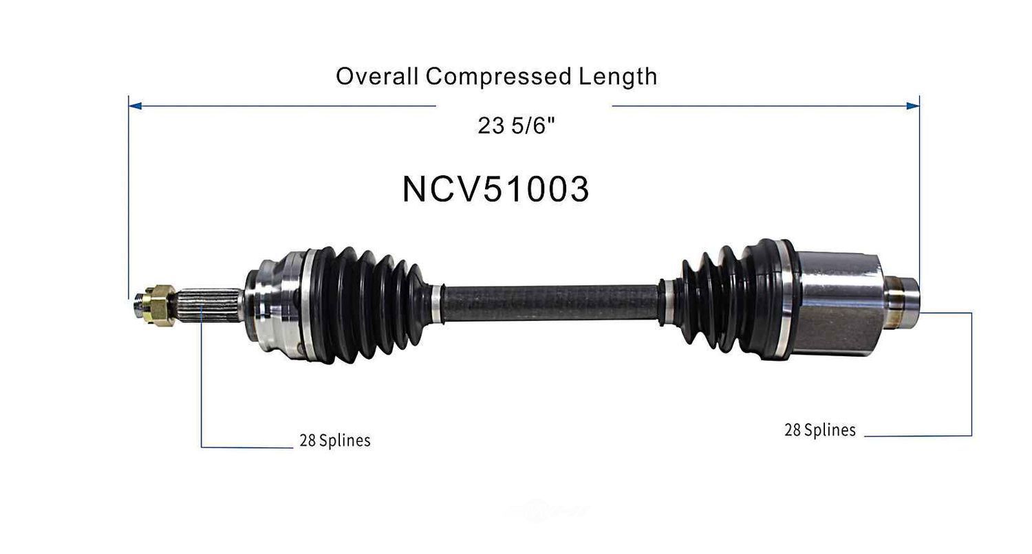 Right New CV Complete Assy   GSP North America   NCV51003