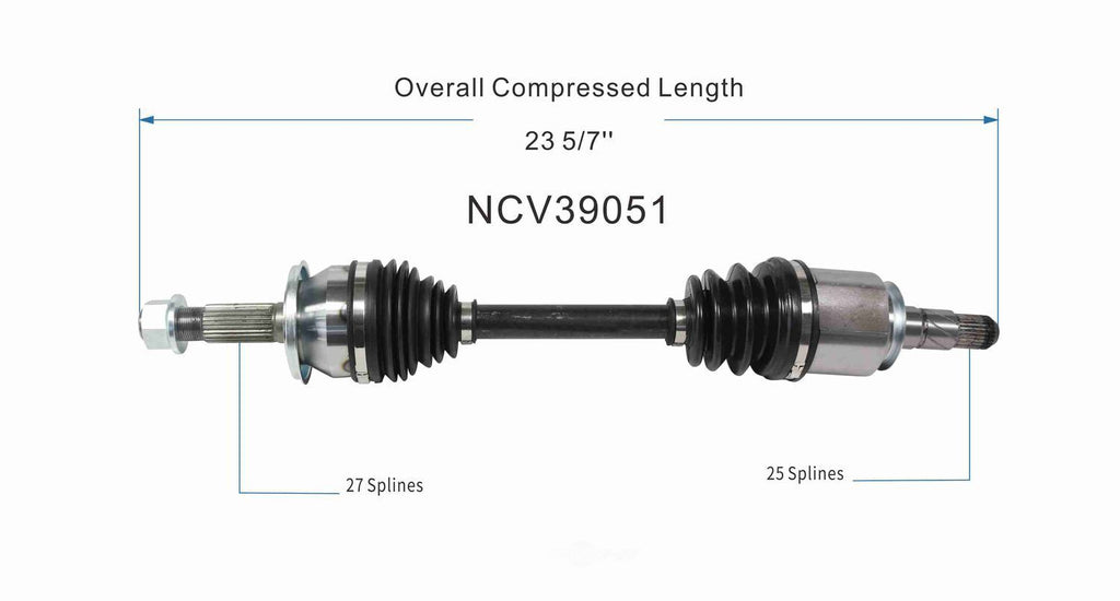 Right New CV Complete Assy   GSP North America   NCV39051