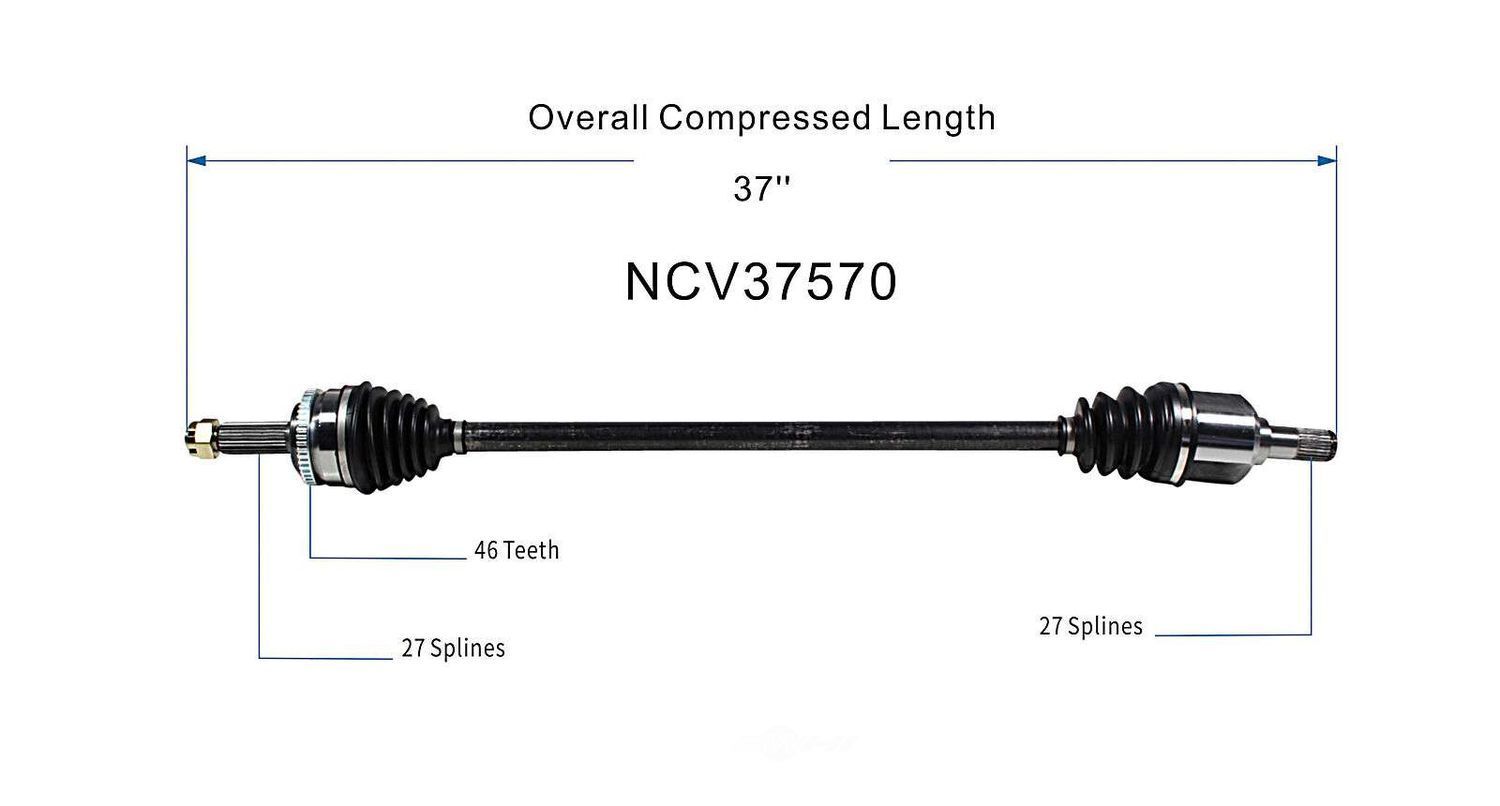 Right New CV Complete Assy   GSP North America   NCV37570