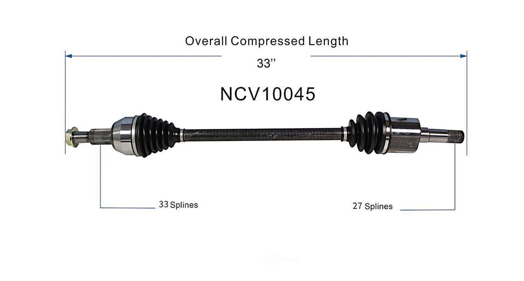 Right New CV Complete Assy   GSP North America   NCV10045