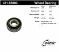 Wheel Bearing  Centric Parts  411.66003