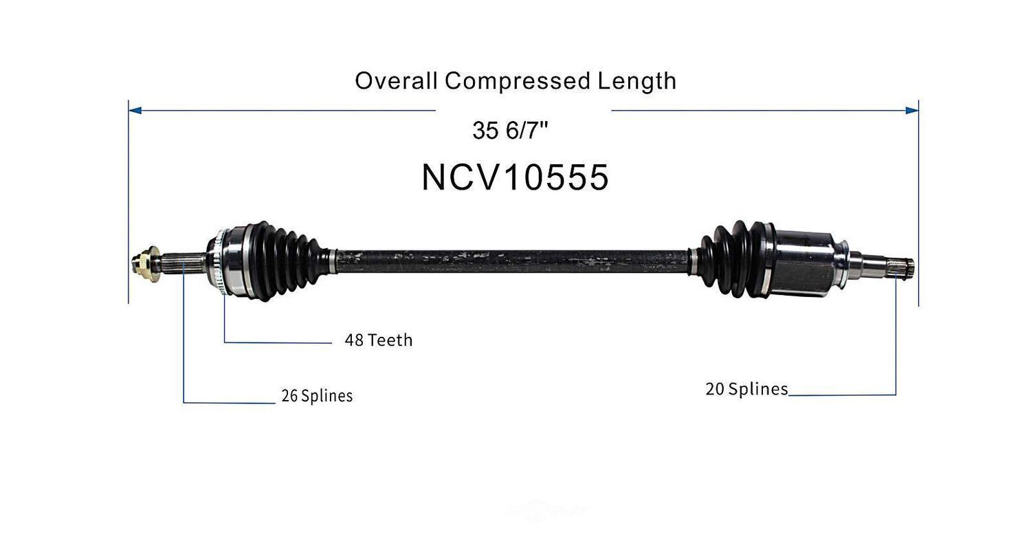 Right New CV Complete Assy   GSP North America   NCV10555