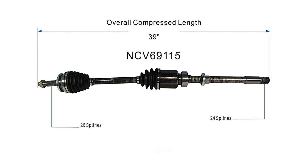 Right New CV Complete Assy   GSP North America   NCV69115