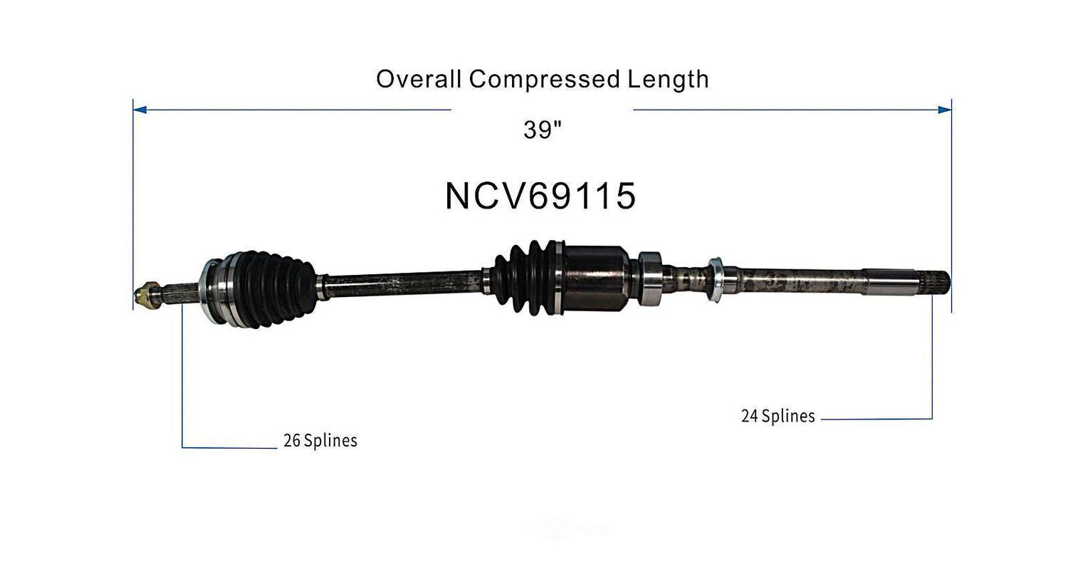 Right New CV Complete Assy   GSP North America   NCV69115